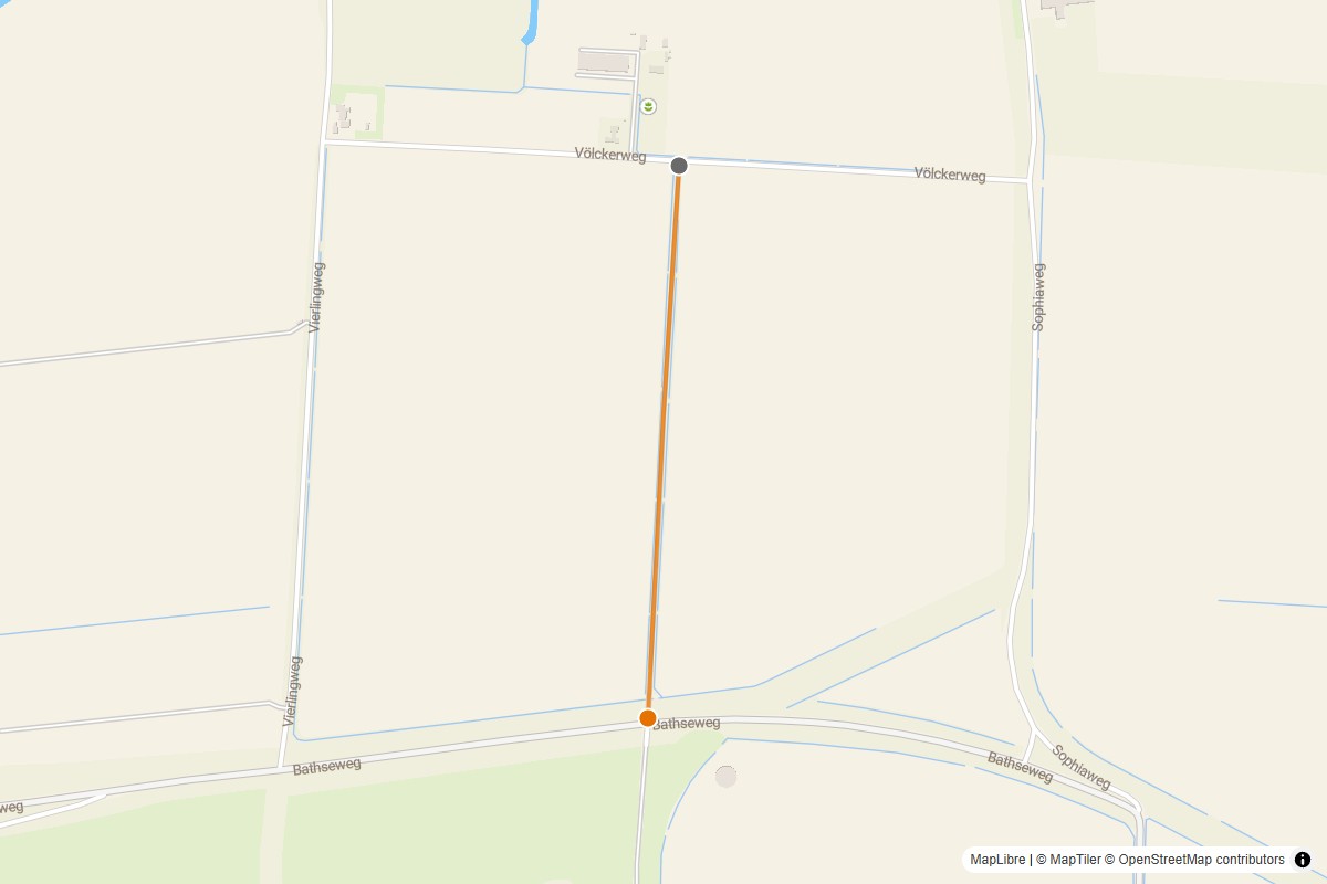 Overzichtskaart van de gravelroute #02 Gravelstrook Eleonoraweg bij Bath