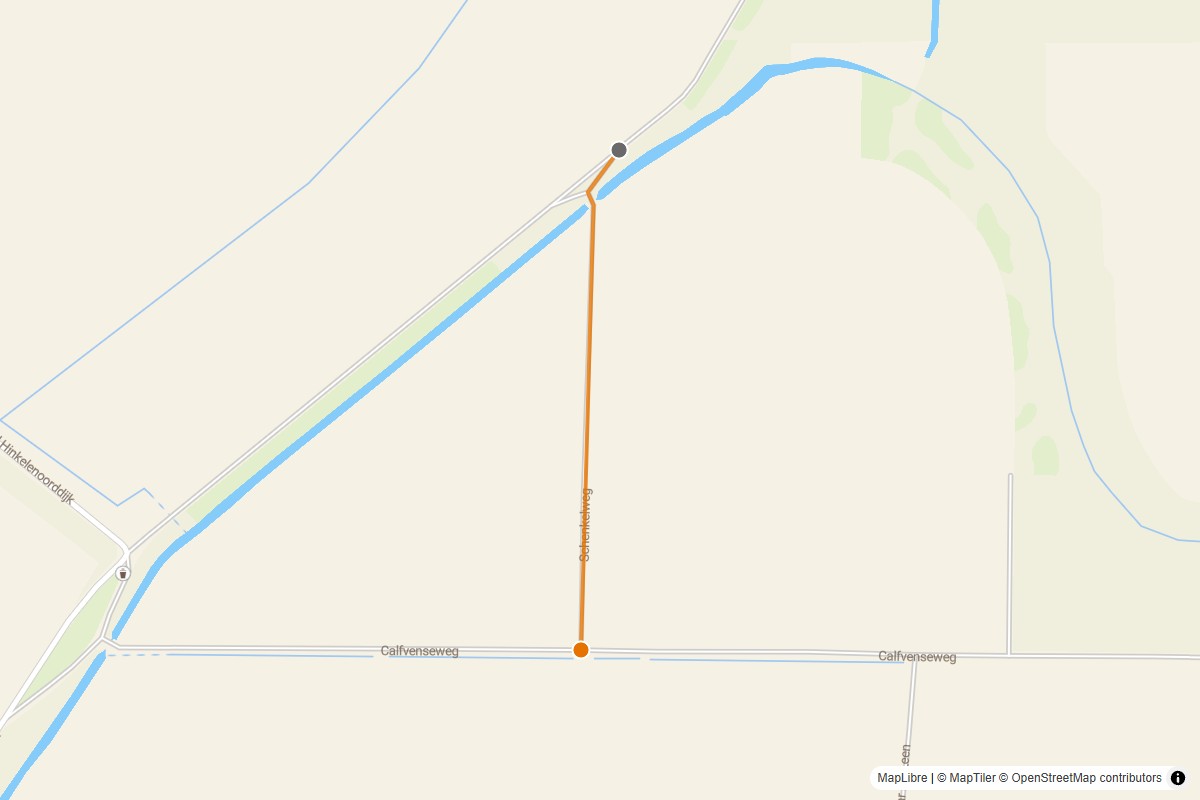 Overzichtskaart van de gravelroute #25 Gravelstrook Schenkelweg bij Ossendrecht