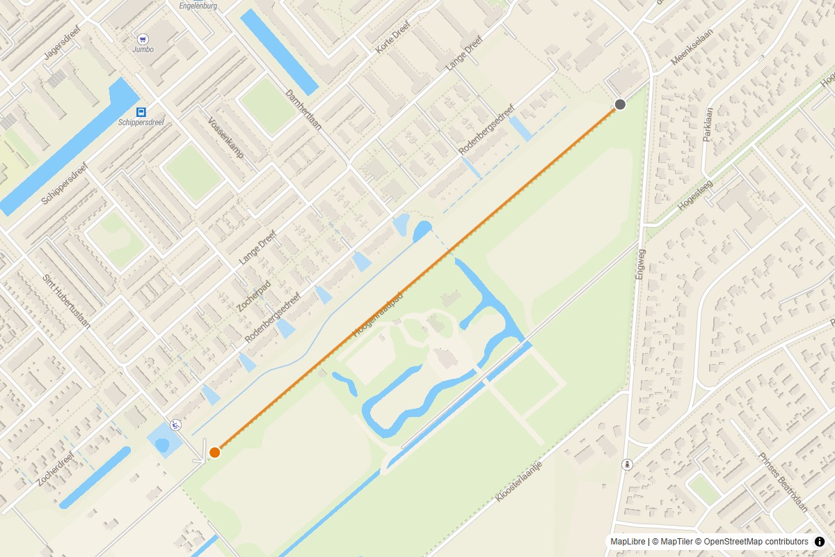 Overzichtskaart van de gravelroute #54 Gravelstrook Reepad bij Driebergen